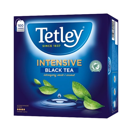 Чай "Tetley" Intensive Black, 100 пакетиков x 2 г, черный