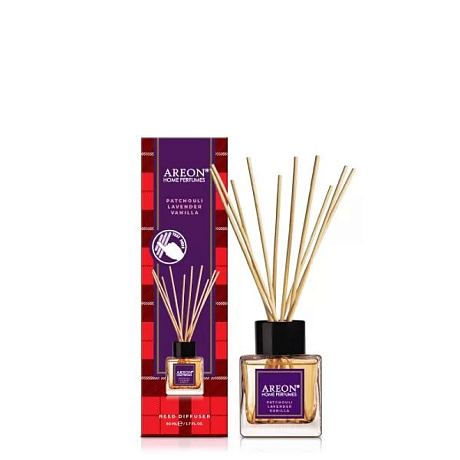 Аромадиффузор Areon Home perfume sticks пачули, лаванда и ваниль, 50 мл