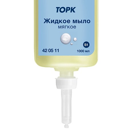 Мыло жидкое ТОРК Комфорт S1, 1 л, мягкое (420511)