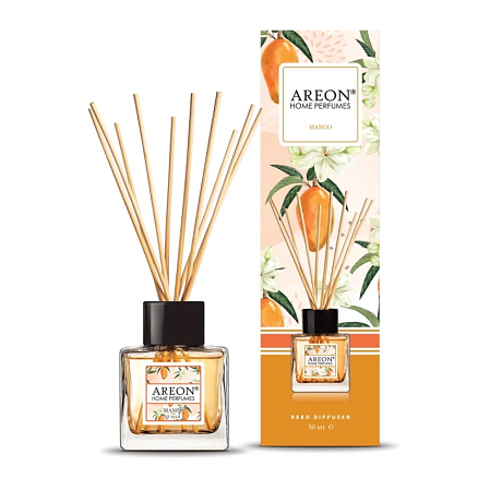 Аромадиффузор Areon Home perfume Botanic sticks манго, 50 мл